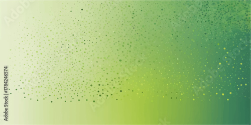 Vintage macro water drop pattern with yellow bubbles on an abstract green liquid background texture