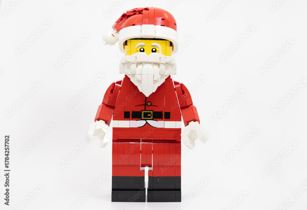 Naklejka premium Hong Kong, November 9 2025: one of Christmas character Santa clause celebrate in Christmas