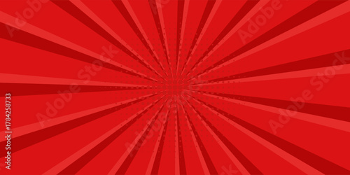 Comic background with red color