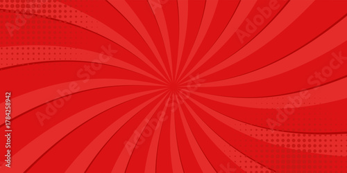 Comic background with red color