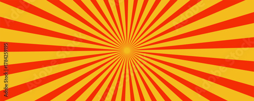 Autumn color sun rays background. Abstract orange sun rays design wallpaper. Colorful swirling lines for templates. modern vector illustrator, website, textures,