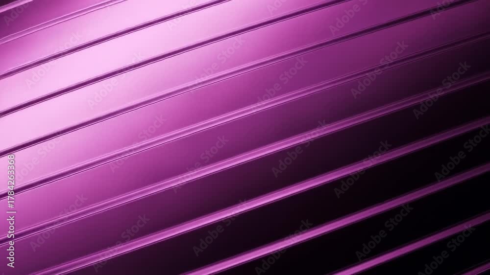 A close-up of a purple surface with parallel lines and subtle reflections, creating a modern and abstract design.