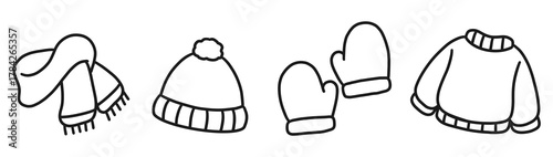 Christmas Doodle Borders