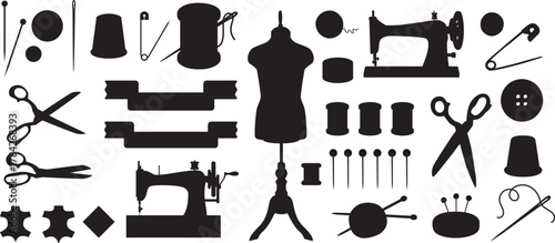 Sewing and knitting, needlework set