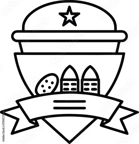 American Super Bowl Snacks Line Art Transparent Background