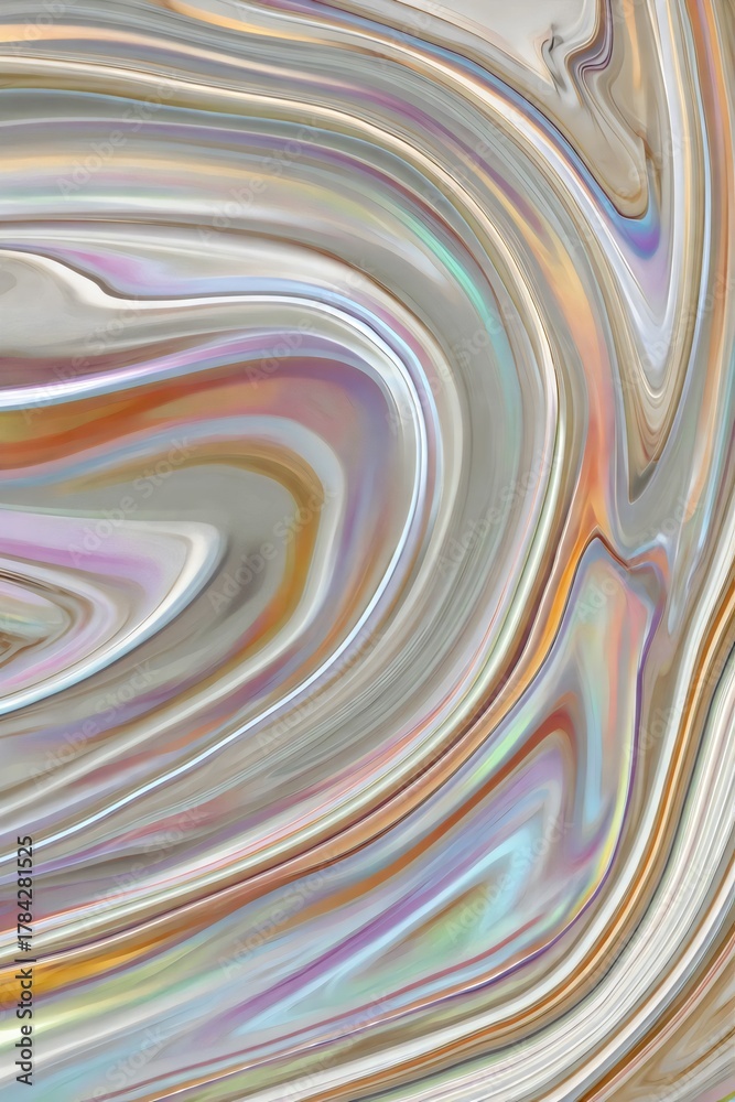Fototapeta Luxurious Pearlescent Swirl Background