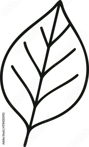 AI generated vector illustration of hand drawn vector illustration of green apple with leaf