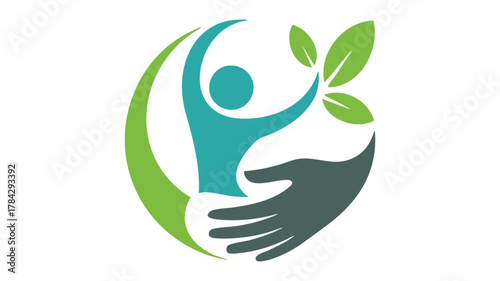 Holistic human health care logo