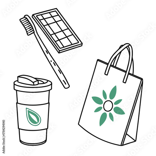 vector illustration of a set of tools for drawing