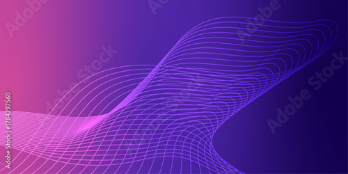 Abstract flowing lines in vibrant gradient colors create a modern and dynamic design
