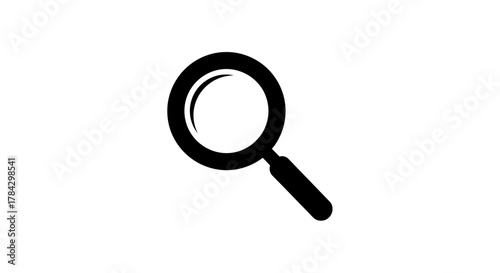 Magnifying glass icon for search, investigation, and exploration