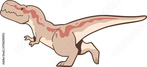 Illustration of a Cartoon Tyrannosaurus Rex