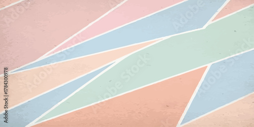 Colorful lines of an abstract running track create a dynamic background for athletic competition.
