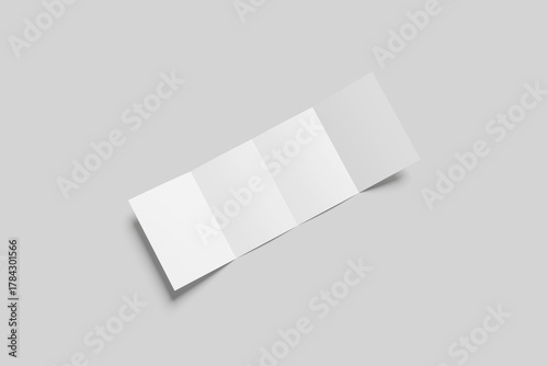 Blank Four Brochure Mockup