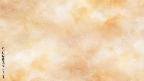 Warm textured watercolor background with soft golden and beige hues, perfect for elegant design projects and creating a calming atmosphere.