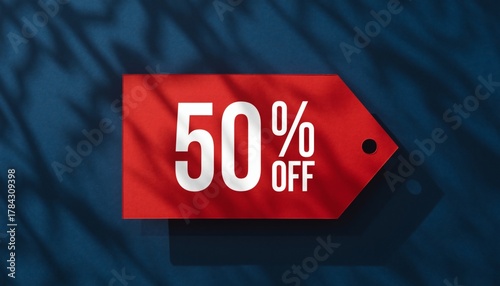 50% Off Black Friday Discount Label