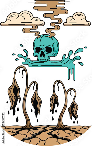 pirate skull and crossbones