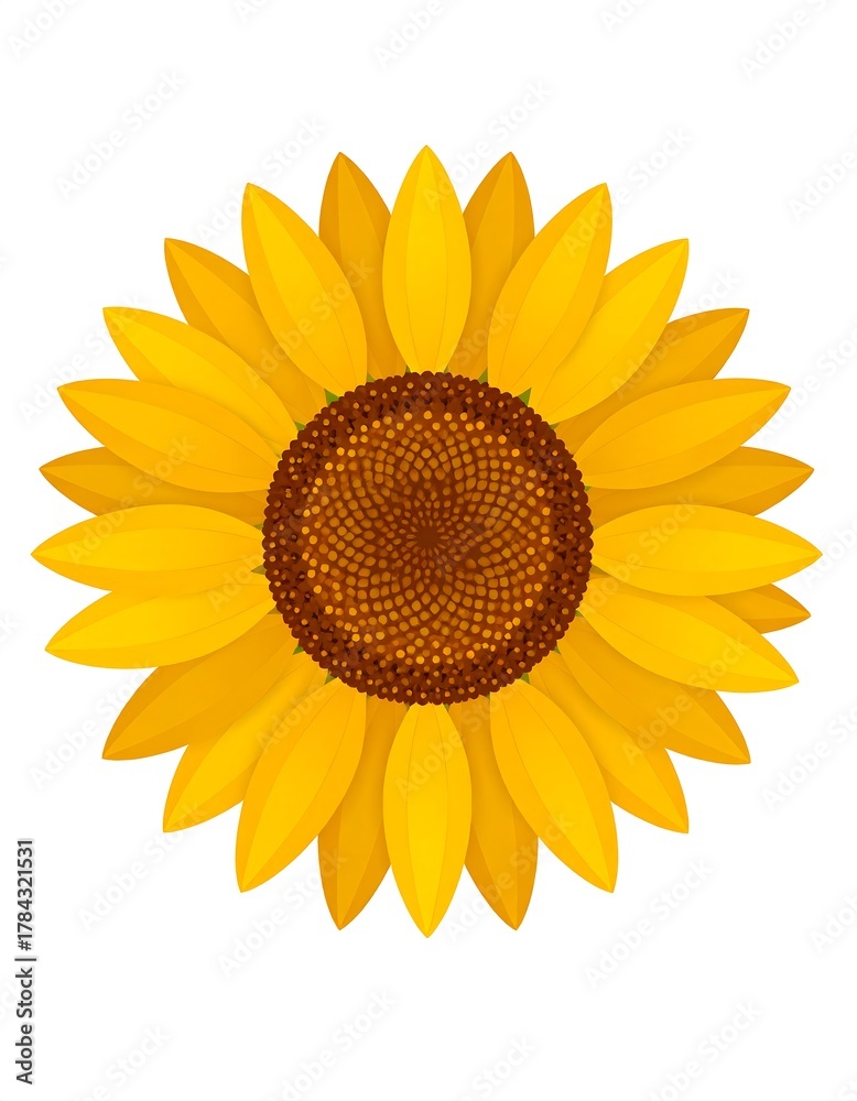 Fototapeta premium A vibrant, top-down view of a blooming flower