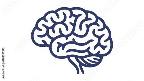 Human brain icon medical design