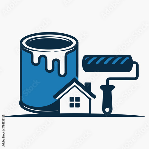 Home painting renovation icon
