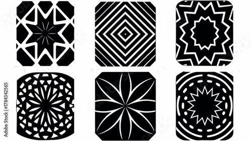 Bold geometric designs, perfect for adding an artistic touch to your next creative project or modern background