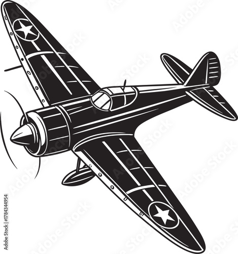 vector illustration of an airplane