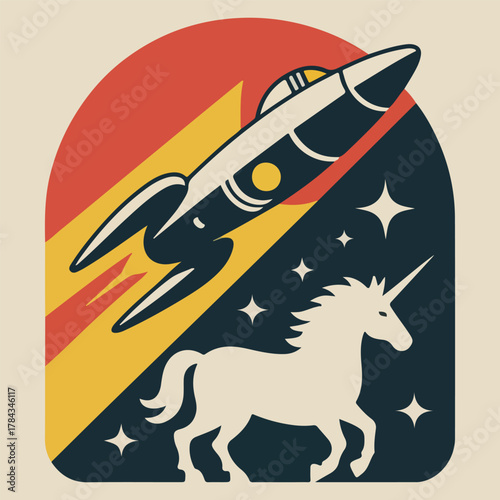 vector illustration of a cartoon horse