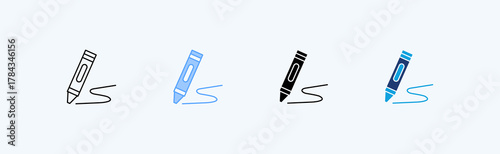 Draw Multiple Icon Illustration Vector