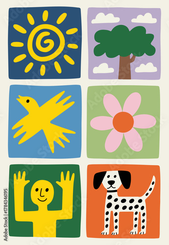 Black and white graphic illustration featuring a stylized skull with large eyes, set against a sunburst and geometric patterns, framed by ornate borders with all-seeing eyes and triangles.