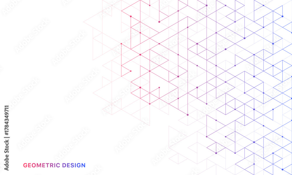 Obraz premium Abstract vector background with a geometric pattern of triangle shapes