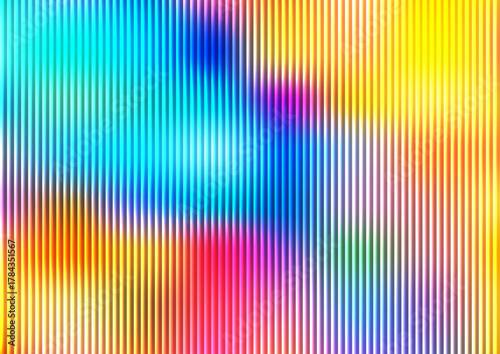 Vibrant abstract vertical stripes with blended colors