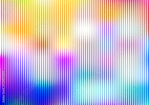 Abstract vertical stripes of vibrant blended colors