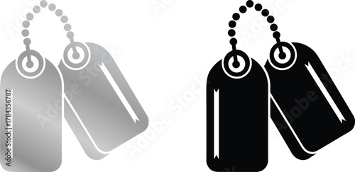 og tags army ID tag silhouette