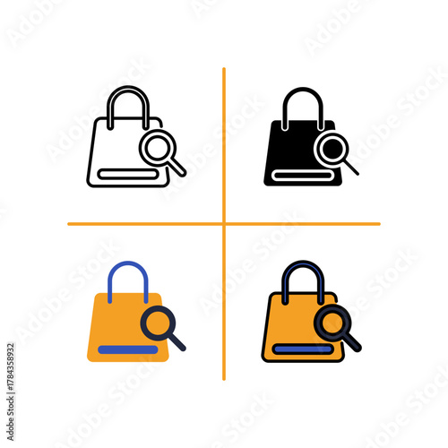 Search Product Shopping and E-commerce Icon