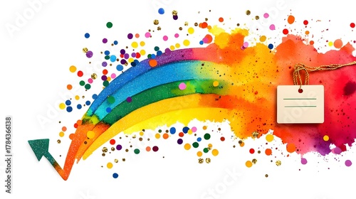 Whimsical Promo Banner Design Template colorful whimsical promo banner for online shop promotion Colorful Lifestyle Brand Marketing Visual Cute Creative Advertising Illustration