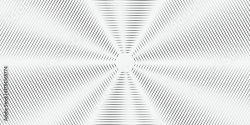 minimalist hexagon dotted sound wave signal. Vector hexagon circle