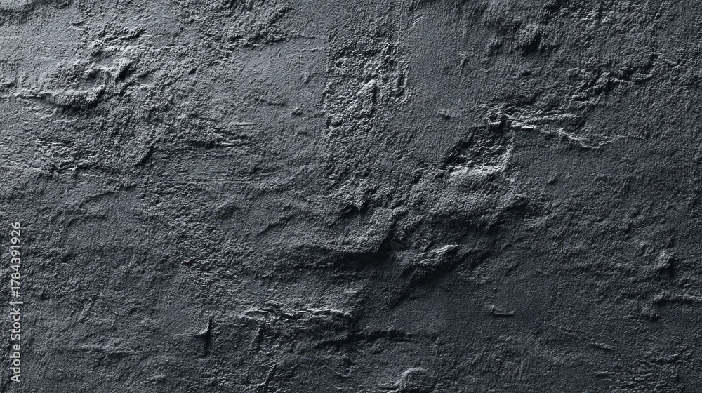 Obraz premium A textured black surface with a rugged appearance, resembling stone or concrete, creating a modern and industrial aesthetic.