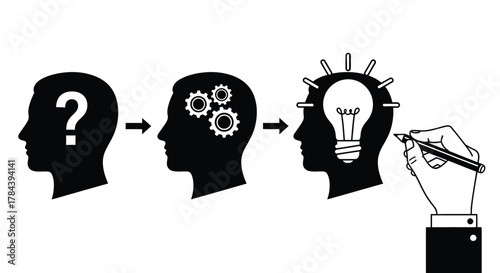 Idea generation process problem solving and creative thinking art