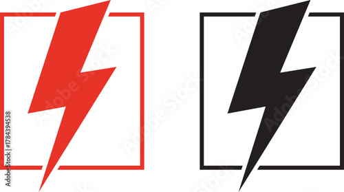 bolt icon silhouette