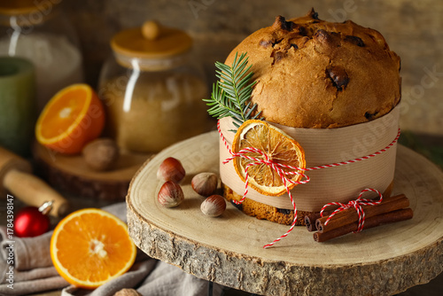 Sweet Christmas Panettone w...