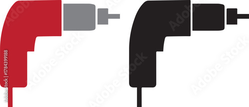 Electric drill silhouette icon
