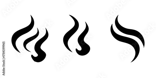 Abstract Swirling Smoke and Steam Shapes vapor 1