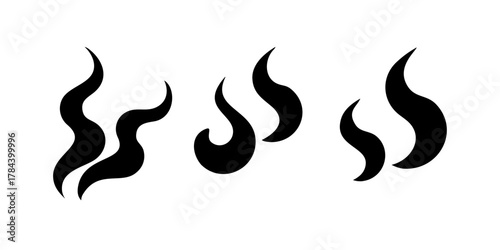 Abstract Swirling Smoke and Steam Shapes vapor 2