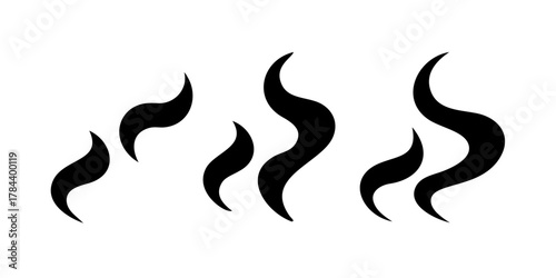 Abstract Swirls of Smoke and Steam vapor