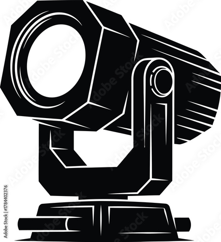 Professional Stage Spotlight Illuminating Performance Area.