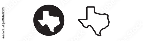 Texas icon set. texas sign symbol flat design