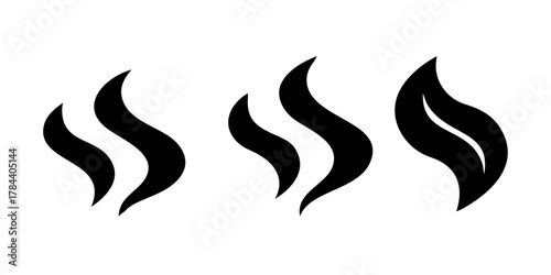 Swirling Smoke and Steam Abstract Shapes vapor