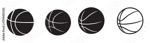 Basketball icon set. Basketball ball icon. Basketball logo vector icon