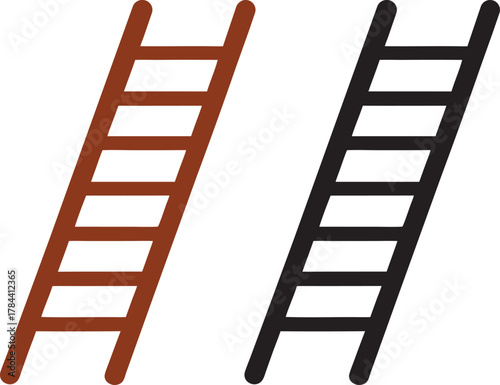  Ladder icon silhouette