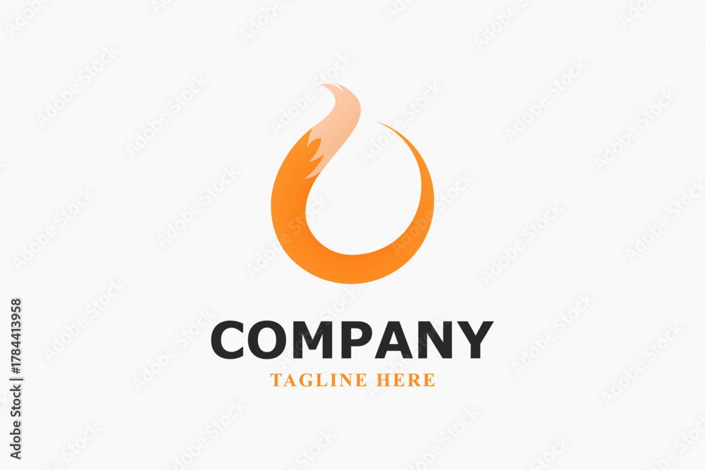 Obraz premium modern ring tail logo design